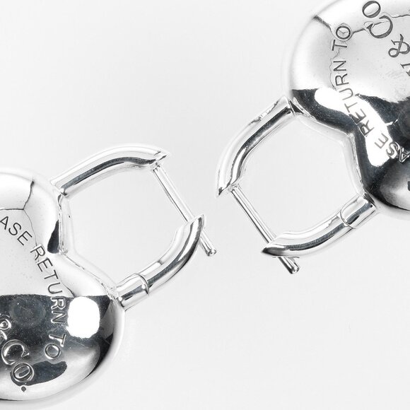 TIFFANY Silver Heart Earrings - Picture 7 of 7